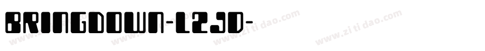 Bringdown-l2JD字体转换