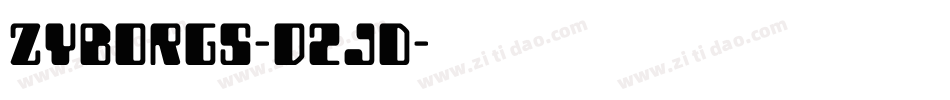 Zyborgs-D2Jd字体转换