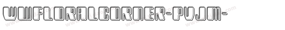 Wwfloralcorner-PVjm字体转换