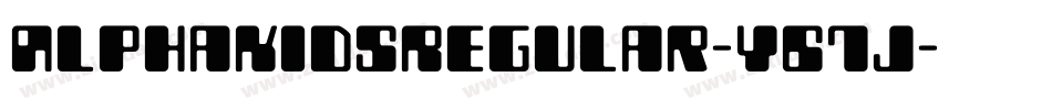 AlphaKidsRegular-Y67j字体转换