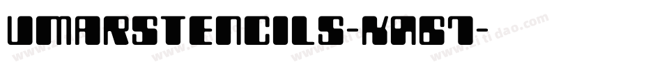 Umarstencils-KA67字体转换