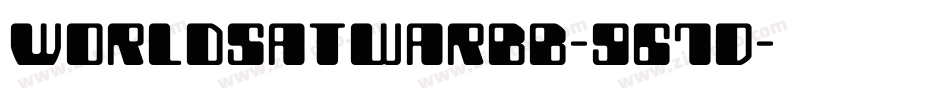 Worldsatwarbb-G67D字体转换