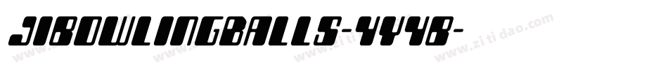 JiBowlingballs-4y4B字体转换