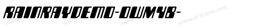 RainrayDemo-owM4B字体转换