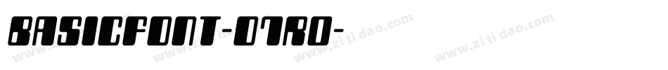 BasicFont-o7R0字体转换