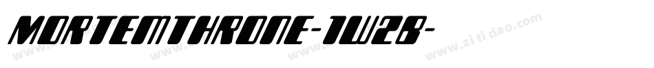 MortemThrone-1w2B字体转换