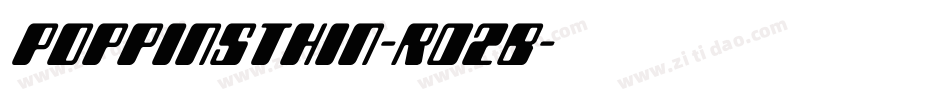 PoppinsThin-rO2B字体转换