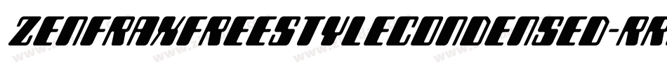 Zenfraxfreestylecondensed-rr2B字体转换