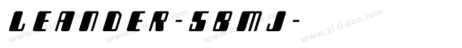 Leander-5Bmj字体转换
