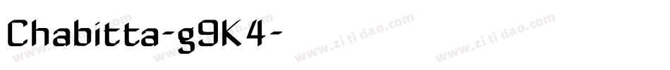 Chabitta-g9K4字体转换