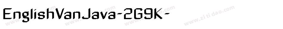 EnglishVanJava-2G9K字体转换