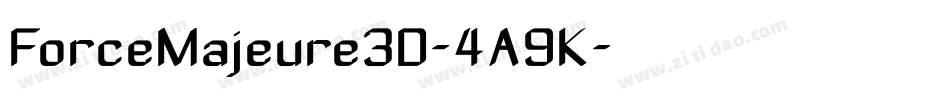 ForceMajeure3D-4A9K字体转换