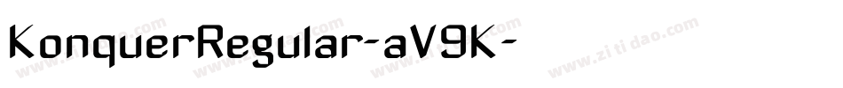 KonquerRegular-aV9K字体转换