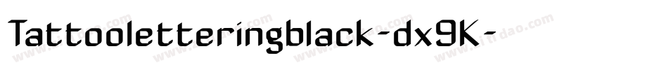 Tattooletteringblack-dx9K字体转换