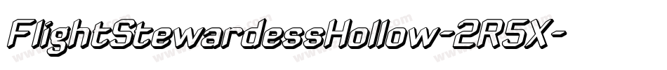 FlightStewardessHollow-2R5X字体转换