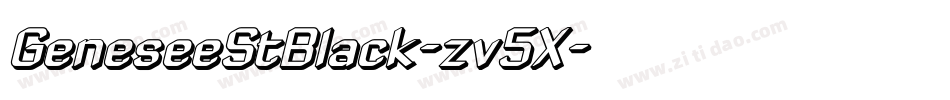 GeneseeStBlack-zv5X字体转换 GeneseeStBlack-zv5X字体转换