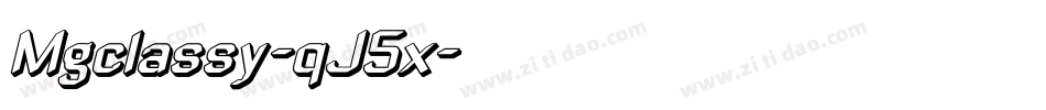 Mgclassy-qJ5x字体转换 Mgclassy-qJ5x字体转换