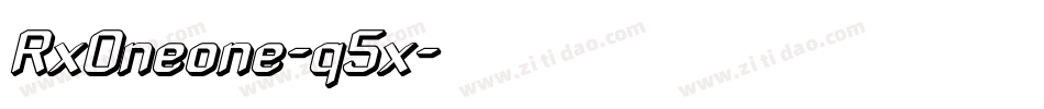 RxOneone-q5x字体转换 RxOneone-q5x字体转换