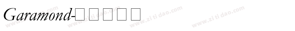 Garamond字体转换