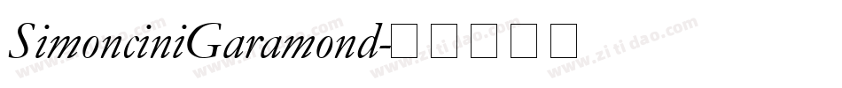 SimonciniGaramond字体转换