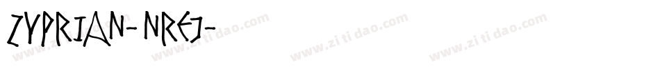 Zyprian-nreJ字体转换