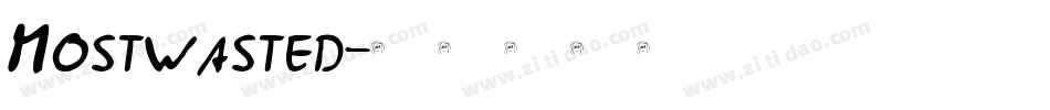 Mostwasted字体转换
