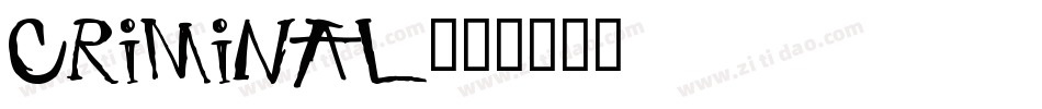 Criminal字体转换
