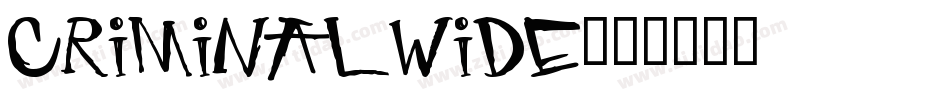 CriminalWide字体转换