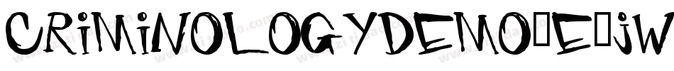 Criminologydemo-E9JW字体转换