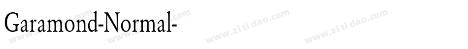 Garamond-Normal字体转换