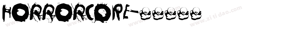 horrorCORE字体转换