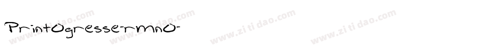 PrintOgresse-rMnO字体转换