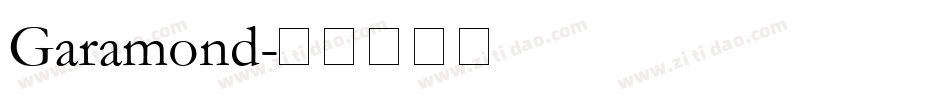 Garamond字体转换