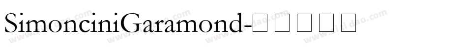 SimonciniGaramond字体转换