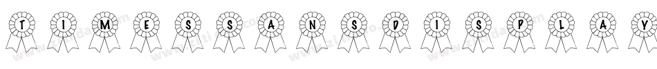 TimesSansDisplay-PR9E字体转换