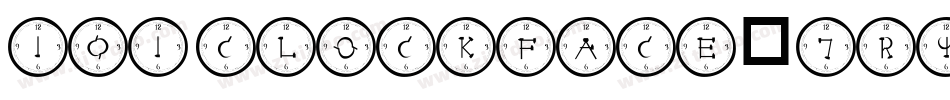 101ClockFace-7r4B字体转换