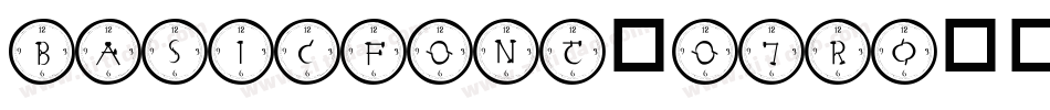 BasicFont-o7R0字体转换