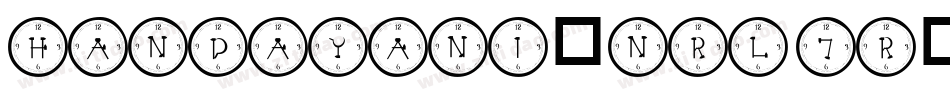 Handayani-nRL7R字体转换