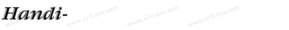 Handi字体转换