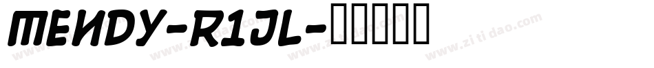 Mendy-r1JL字体转换