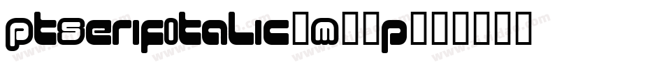 PtSerifItalic-M38p字体转换