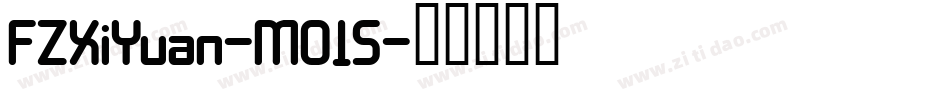 FZXiYuan-M01S字体转换