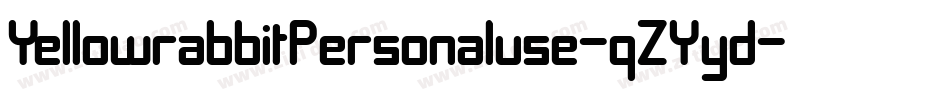 YellowrabbitPersonaluse-qZYyd字体转换