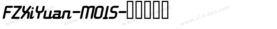 FZXiYuan-M01S字体转换