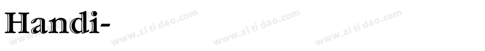 Handi字体转换