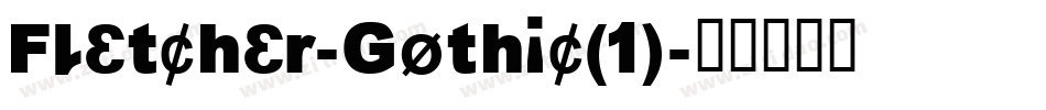 Fletcher-Gothic(1)字体转换