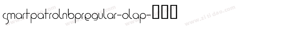 SmartPatrolNbpRegular-0LaP字体转换