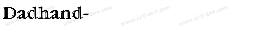 Dadhand字体转换