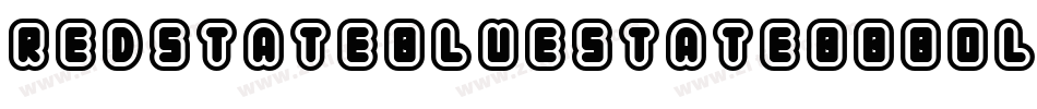 RedstatebluestatebbBold-84d0字体转换