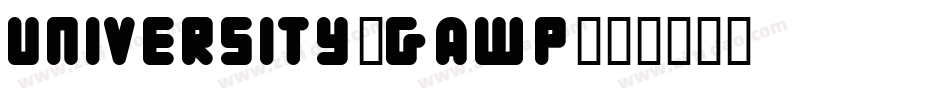University-gAwp字体转换